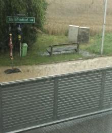 Friedhofstraße geflutet! 