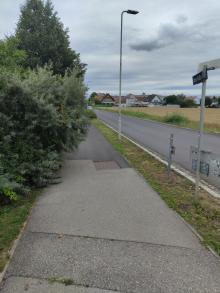 Fuss-/Radweg blockiert